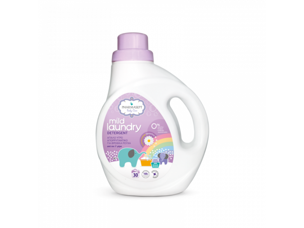 Pharmasept Baby Care Mild Laundry Detergent, Υγρό Απορρυπαντικό για Βρεφικά Ρούχα, 1lt